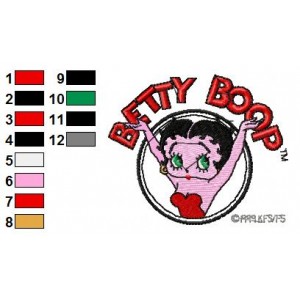 Betty Boop Embroidery Design 1